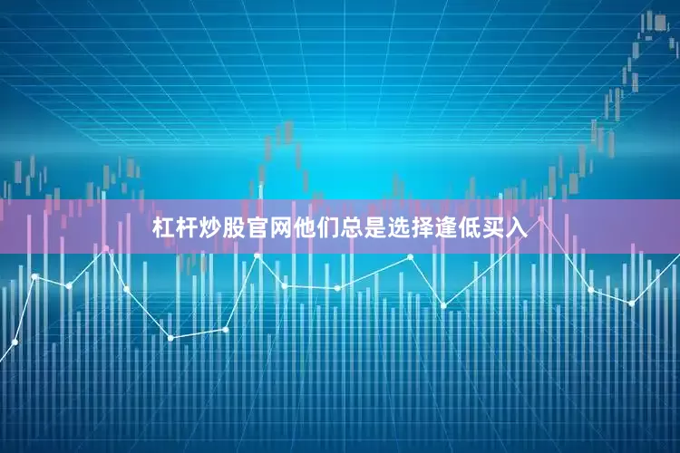 杠杆炒股官网他们总是选择逢低买入